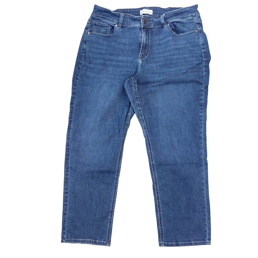 Lane Bryant Jeans Womens 18P Blue High Rise Straight Curvy Flex Magic Waistband